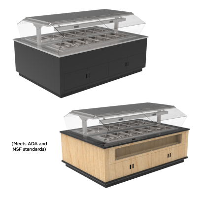 Hot Food Bar - Double Sided Hot Well